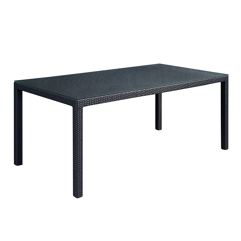 Juego de mesa y silla de comedor de patio de mimbre para exteriores