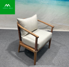 Silla de comedor al aire libre modificada para requisitos particulares al por mayor moderna de madera de teca del hogar del hotel del ocio 