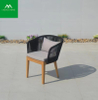 Silla de jardín y patio al aire libre de teca de nuevo diseño elegante